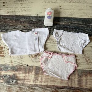 American Girl Bitty Baby Doll DIAPER BAG - Top 2 Diapers & Play Powder Only 2003